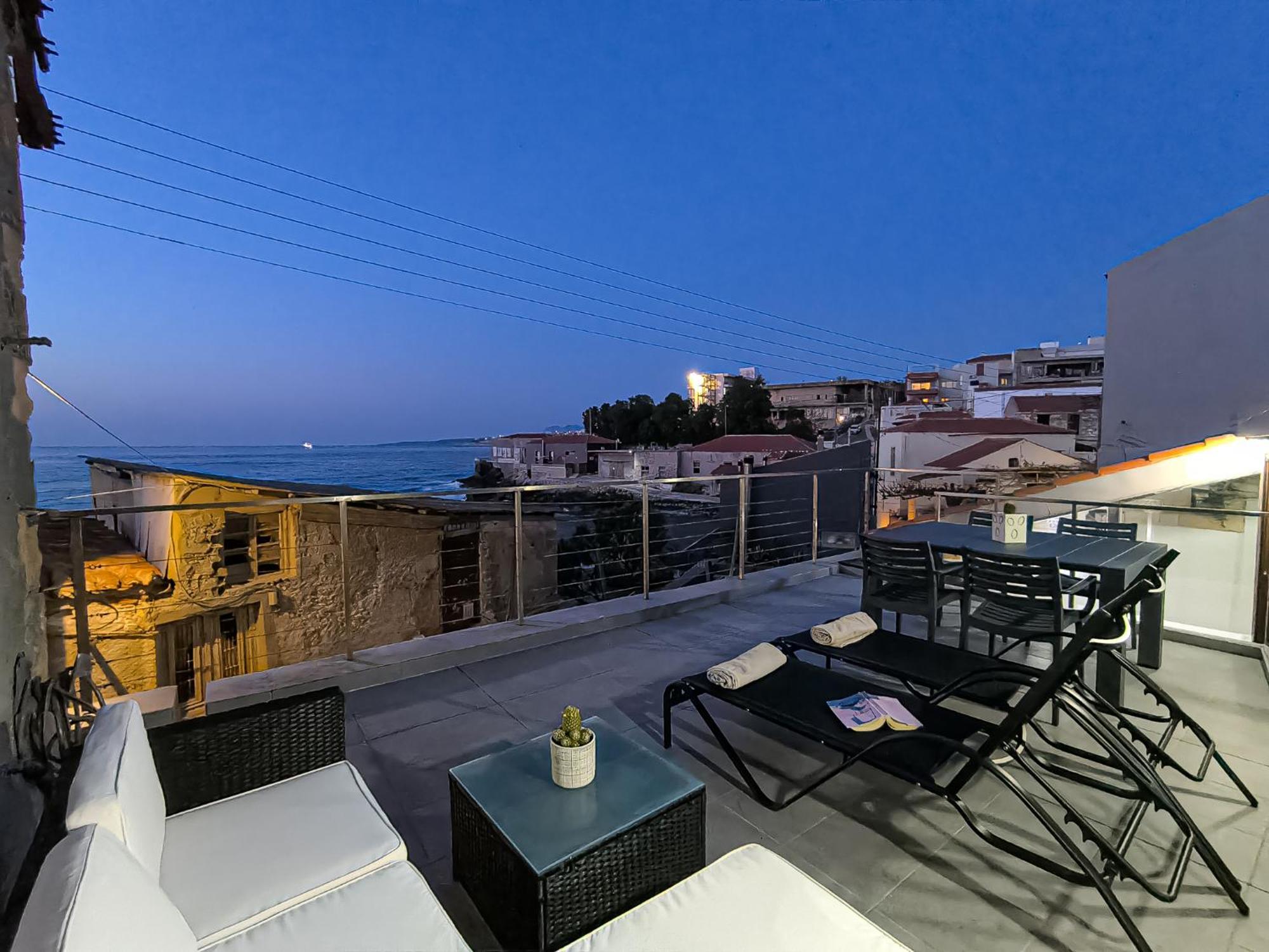 Charming Old Tannery House With Spacious Veranda And Stunning Sea View! Chania  Exterior foto