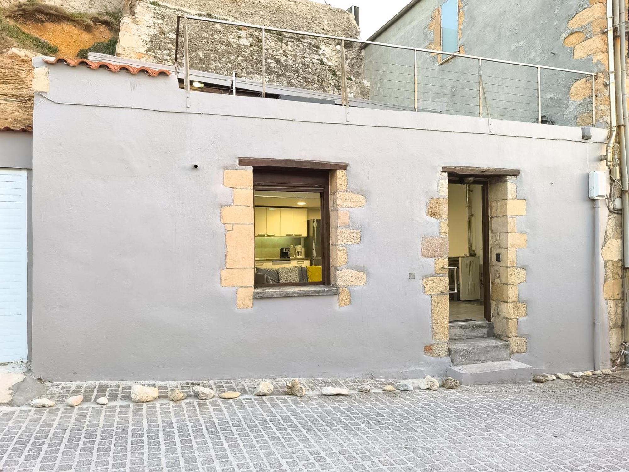 Charming Old Tannery House With Spacious Veranda And Stunning Sea View! Chania  Exterior foto