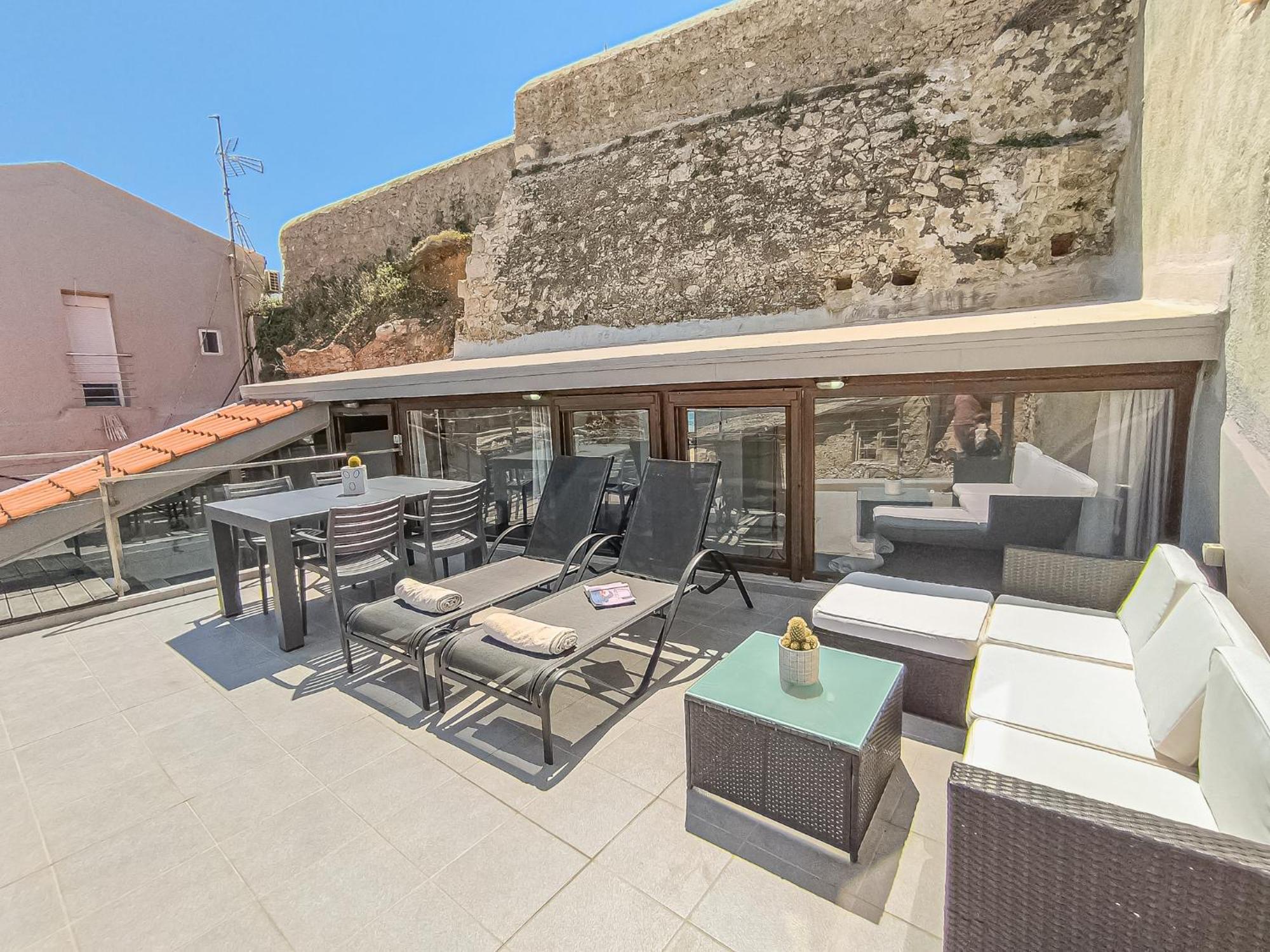 Charming Old Tannery House With Spacious Veranda And Stunning Sea View! Chania  Exterior foto
