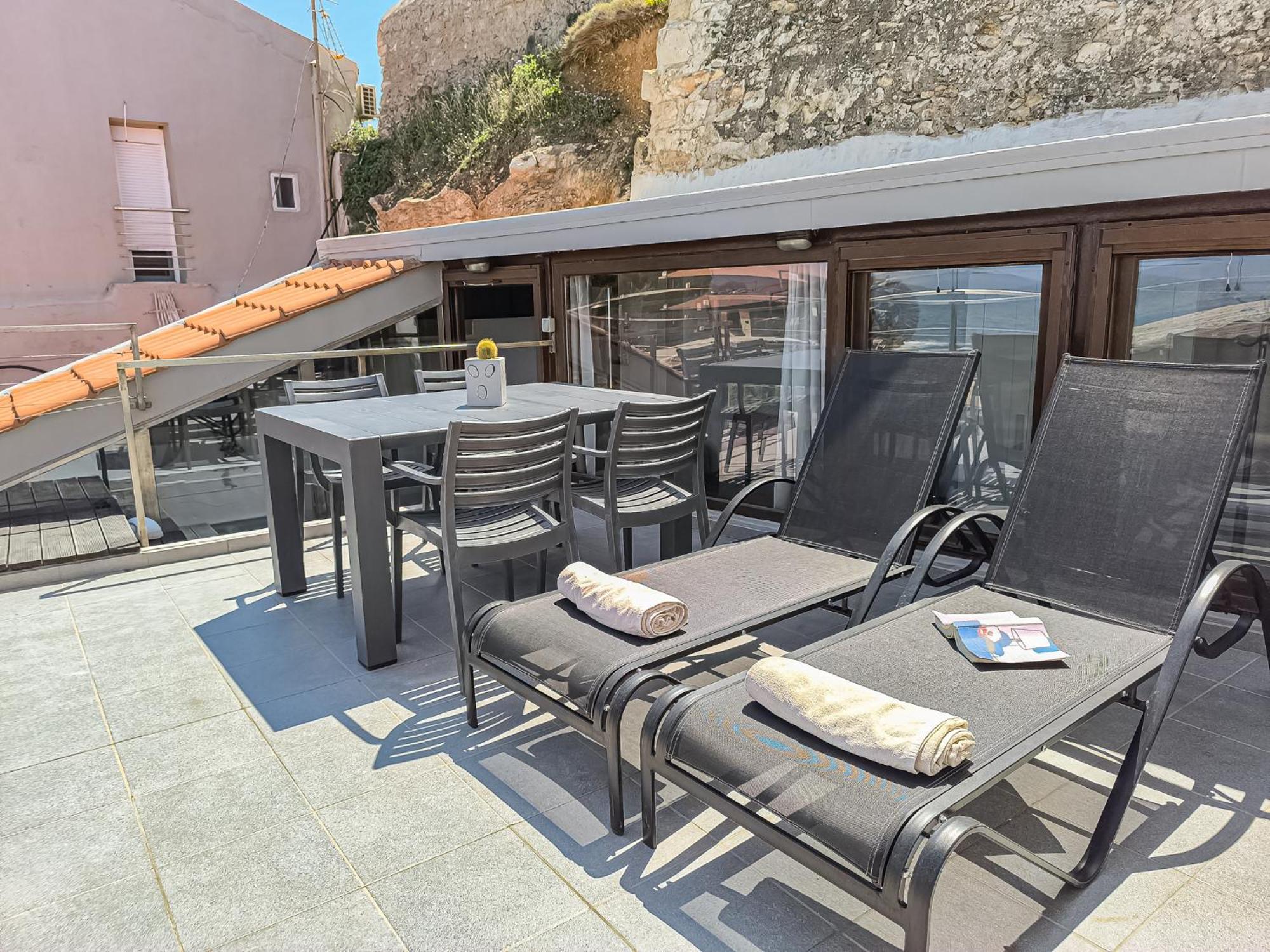 Charming Old Tannery House With Spacious Veranda And Stunning Sea View! Chania  Exterior foto